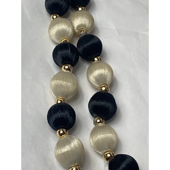 Vintage Satin Bead 30 Inch Necklaces - Picture 6 of 9